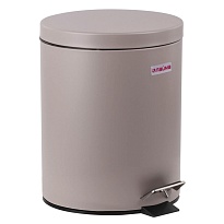 Ведро-контейнер для мусора (урна) с педалью LAIMA Classic, 12 л, серое, матовое, металл, со съемным внутренним ведром в Воронеже