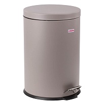 Ведро-контейнер для мусора (урна) с педалью LAIMA Classic, 20 л, серое, матовое, металл, со съемным внутренним ведром в Воронеже