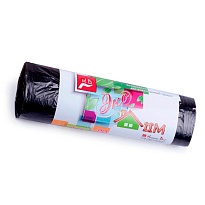 Мешки для мусора 30 л, черные, в рулоне 20 шт., ПНД, 6 мкм, 600х500 мм, Концепция Быта ЭкоДом, 601348 в Воронеже