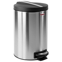 Ведро-контейнер для мусора (урна) с педалью LAIMA Modern, 12 л, матовое, нержавеющая сталь, со съемным внутренним ведром в Воронеже