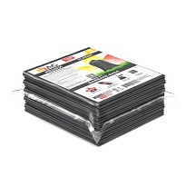 Мешки для мусора 160 л, серые, в пачке 10 шт., ПВД, 40 мкм, 900х1100 мм, i-Bag в Воронеже