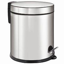 Ведро-контейнер для мусора урна с педалью LAIMA Classic Plus, 5 л, зеркальное в Воронеже