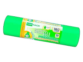 Мешки для мусора 180 л, ароматизированные, зеленые, в рулоне 10 шт., ПВД, 35 мкм, 1100х930 мм, PREMIUM+, 180105301 в Воронеже Мешки для мусора 180 л, ароматизированные, зеленые, в рулоне 10 шт., ПВД, 35 мкм, 1100х930 мм, PREMIUM+, 180105301 в Воронеже