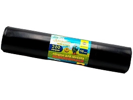 Мешки для мусора 200 л, ароматизированные, черные, в рулоне 10 шт., ПВД, 100 мкм, 1200х800 мм, Добрыня, Dob20010black в Воронеже Мешки для мусора 200 л, ароматизированные, черные, в рулоне 10 шт., ПВД, 100 мкм, 1200х800 мм, Добрыня, Dob20010black в Воронеже