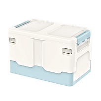 Ящик пластиковый складной белый, дно голубое, 370х240х240 мм в Воронеже Ящик пластиковый складной белый, дно голубое, 370х240х240 мм в Воронеже