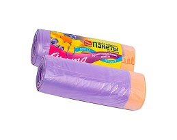 Мешки для мусора 35 л, ароматизированные, Лаванда, сиреневые, в рулоне 10 шт., ПНД, 12 мкм, 560х530 мм, GRIFON Aroma, 101-080 La в Воронеже