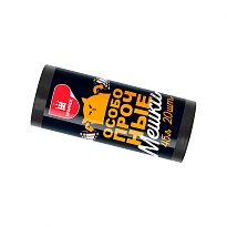 Мешки для мусора 45 л, черные, в рулоне 20 шт., ПНД, 14 мкм, 650х550 мм, Особопрочные, МП7795 в Воронеже