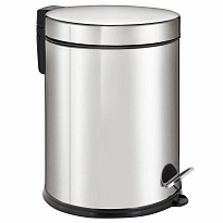 Ведро-контейнер для мусора урна с педалью LAIMA Classic Plus, 12 л, зеркальное в Воронеже