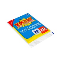 Мешки для мусора 20 л, с ручками, черные, в пачке 20 шт., ПНД, 10 мкм, 550х440 мм, Крепак, 4607075710023 в Воронеже